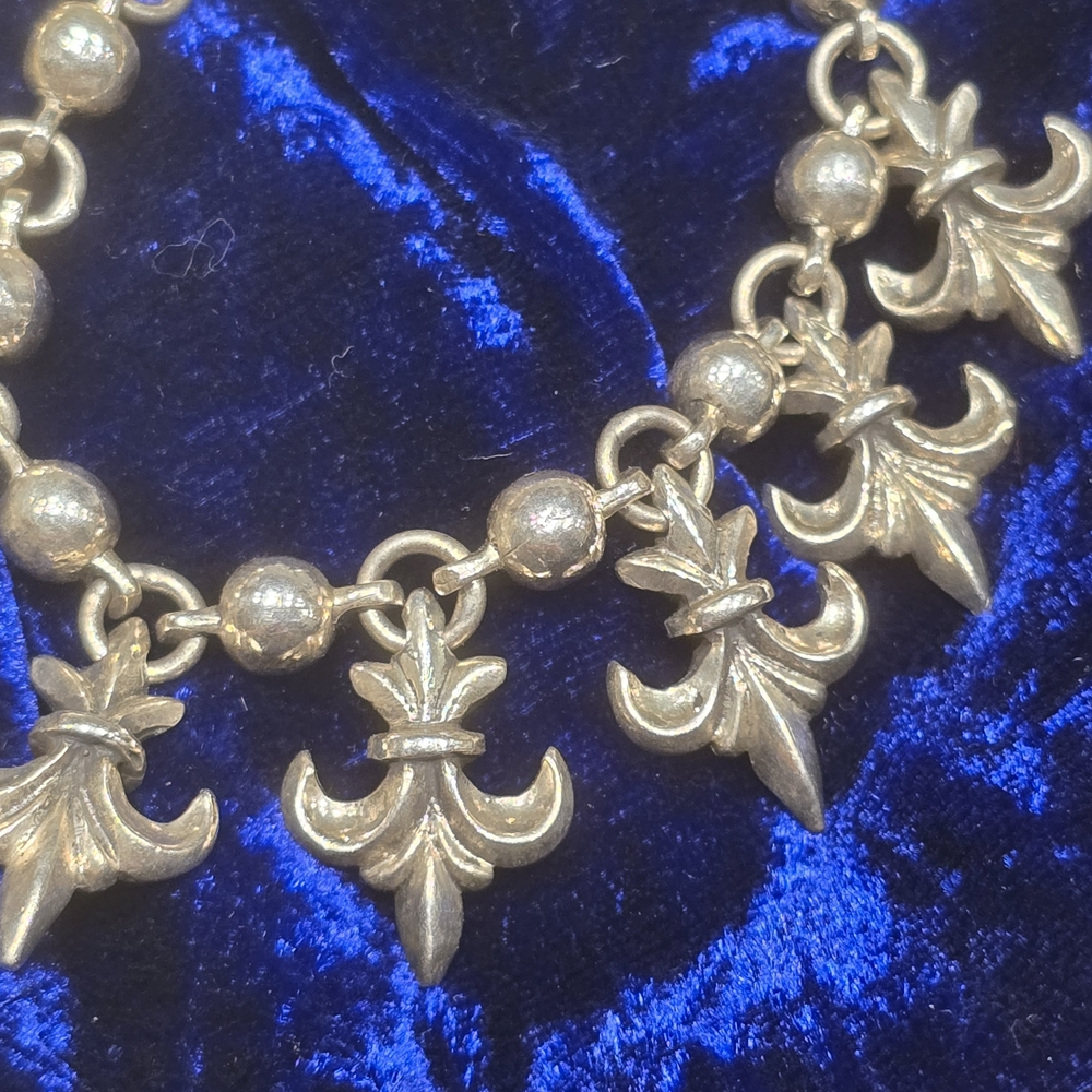King Baby Studio Silver Fleur-de-Lis Bracelet - Picture 4 of 15